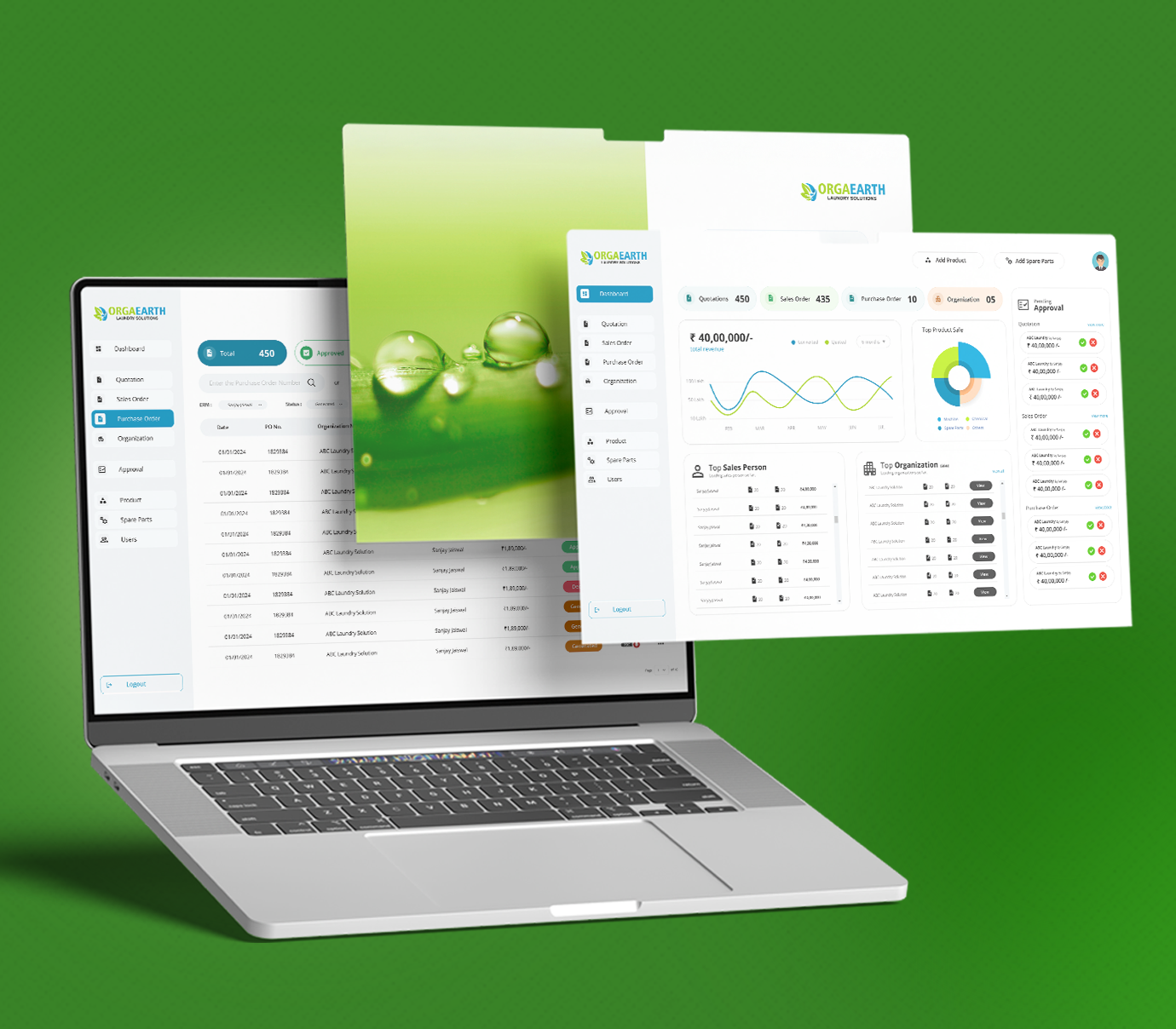 CRM for Laundry Solution Provider